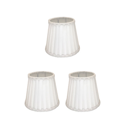 Paralume 15CM E14 modello classico in Tessuto Pieghettato Ricambio Lampadario