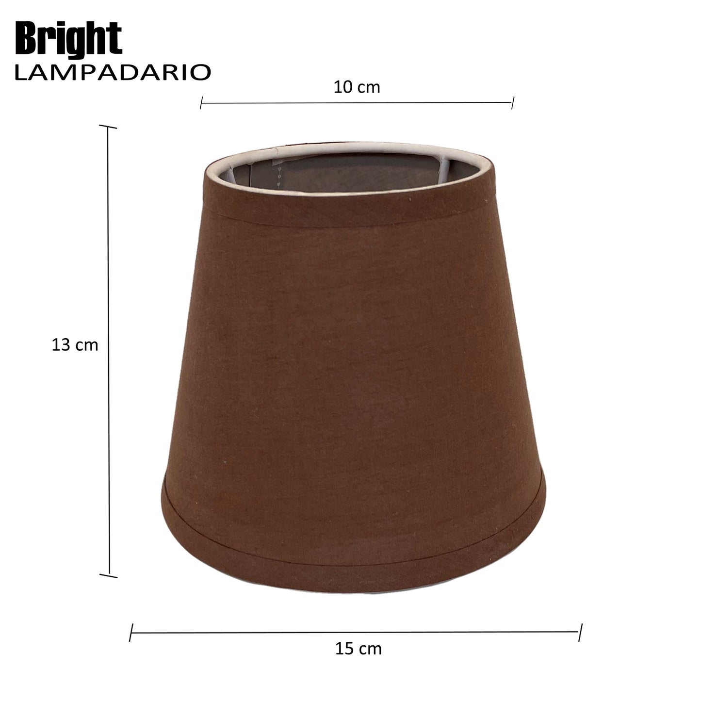 Paralumi liscio multicolori misura 15cm E14 per Lampadario Paralume in Tessuto Rigida