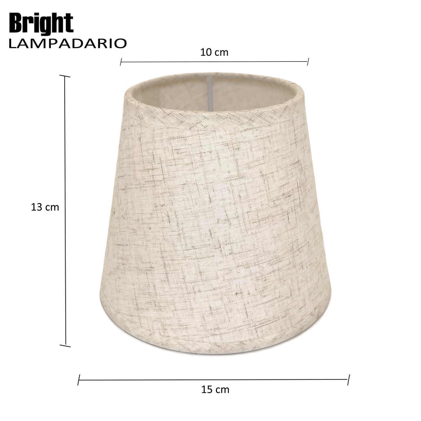 Paralumi liscio multicolori misura 15cm E14 per Lampadario Paralume in Tessuto Rigida