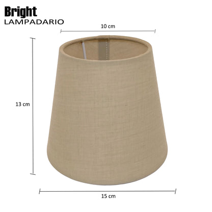 Paralumi liscio multicolori misura 15cm E14 per Lampadario Paralume in Tessuto Rigida