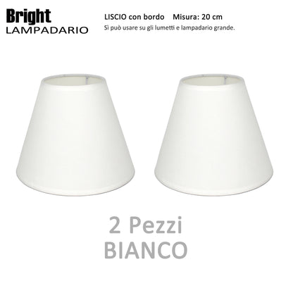 Glatte Kuppel von 20 cm für Kronleuchter, Kuppel aus Stoff/Lampenschirmen E14