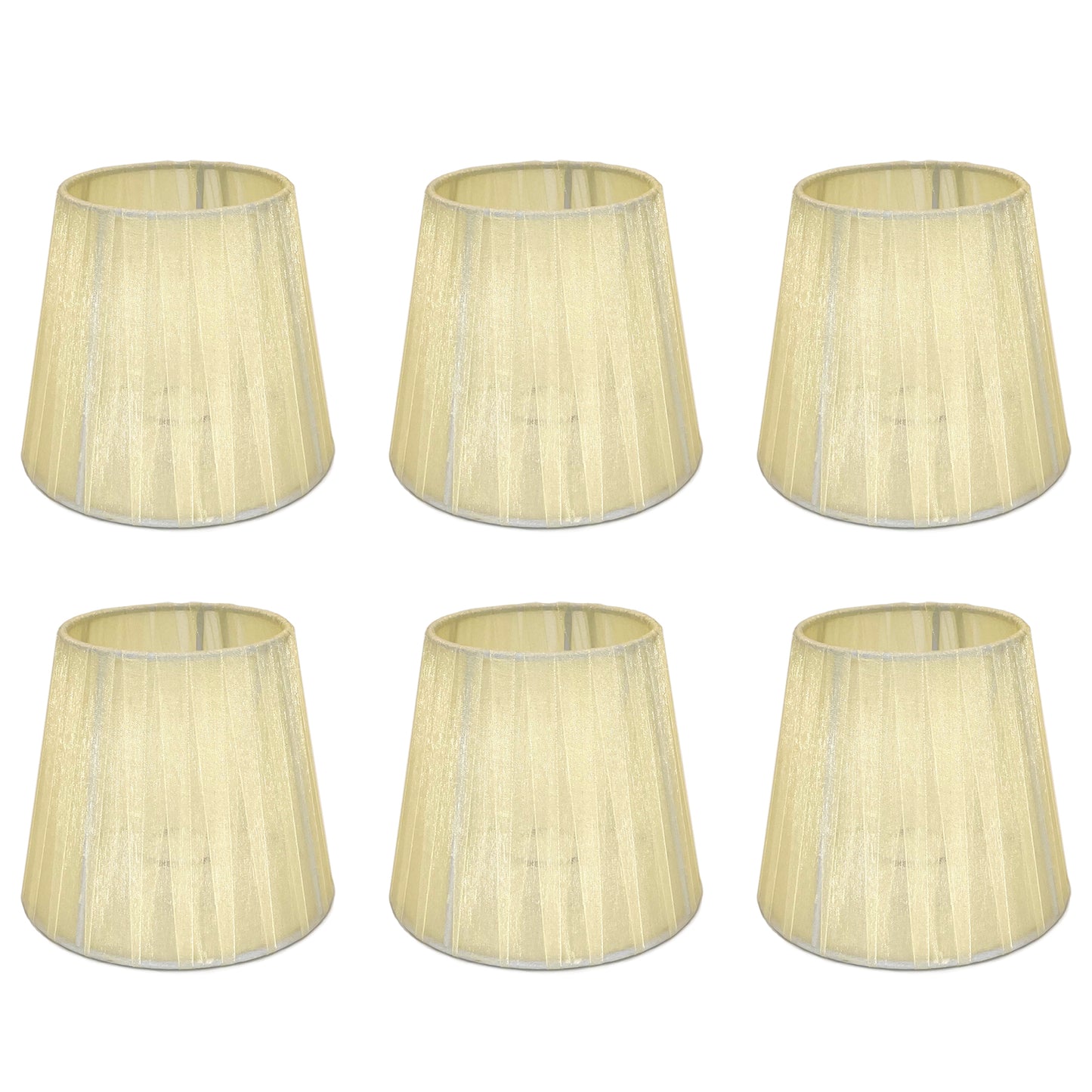 Paralumi natro misura 15cm per Lampadario, Set a 3/6 Paralume in Tessuto Paralume E14