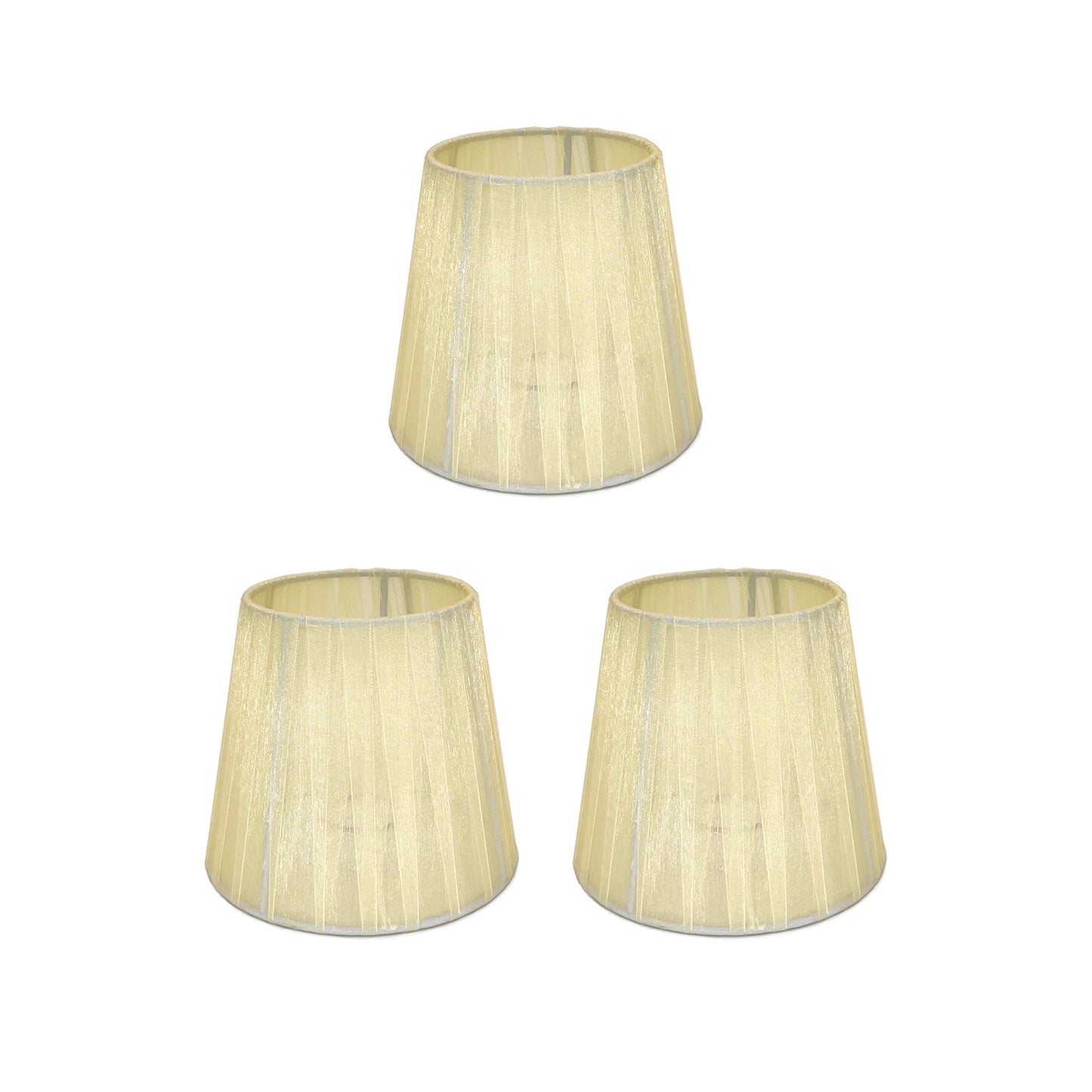 Paralumi natro misura 15cm per Lampadario, Set a 3/6 Paralume in Tessuto Paralume E14
