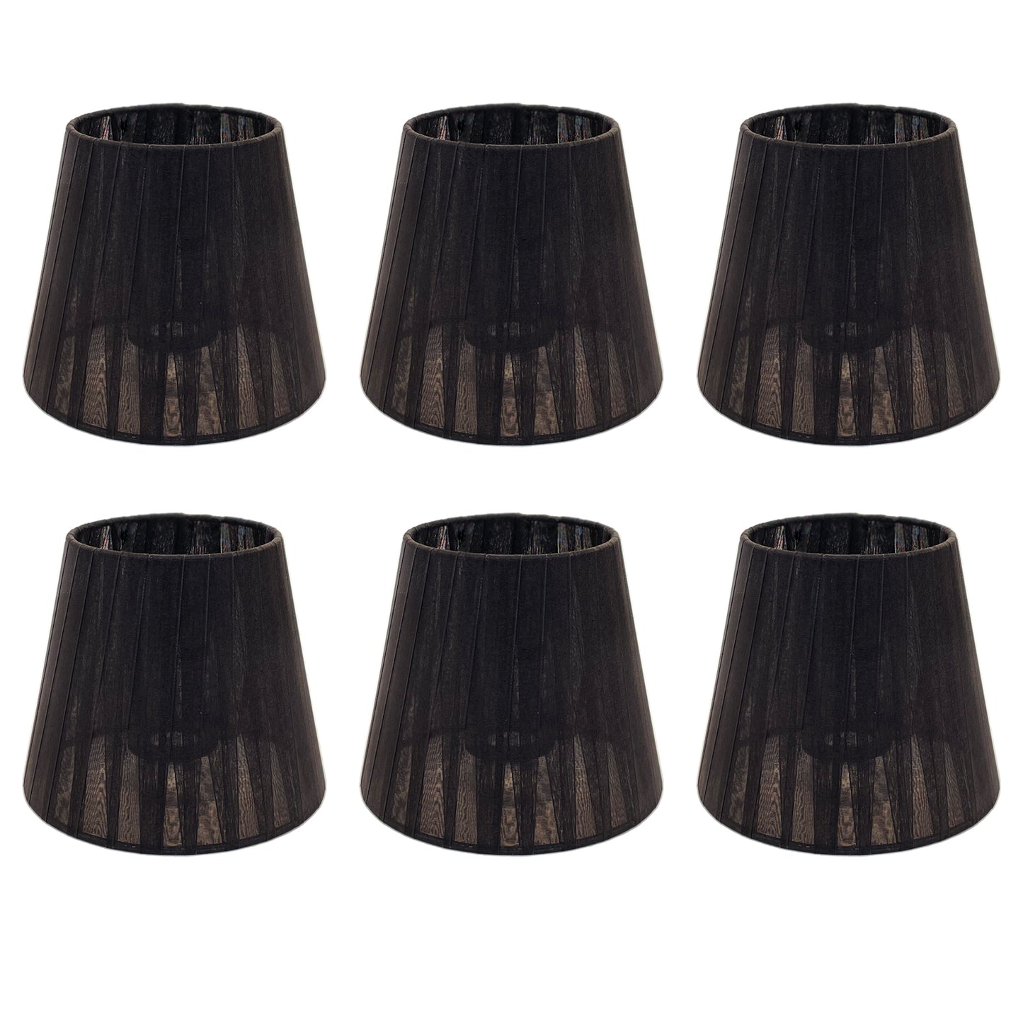 Paralumi natro misura 15cm per Lampadario, Set a 3/6 Paralume in Tessuto Paralume E14