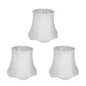 Set 3/6 Paralumi ondulato 15cm per Lampadario, E14 bordo classico
