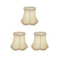 Set 3/6 Paralumi ondulato 15cm per Lampadario, E14 bordo classico