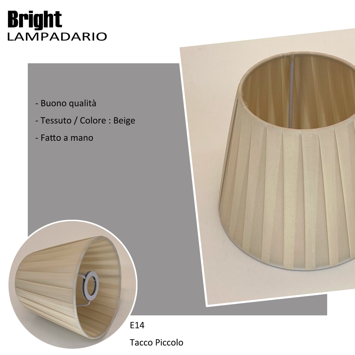 Lampenschirme 15cm für Lampadakrio, 3/6er Set Lampenschirm Stoff Lampenschirm E14