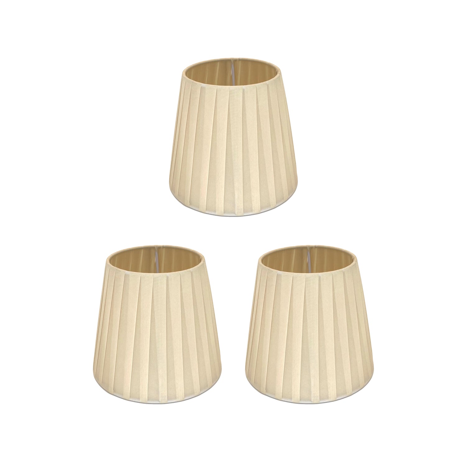 Lampenschirme 15cm für Lampadakrio, 3/6er Set Lampenschirm Stoff Lampenschirm E14