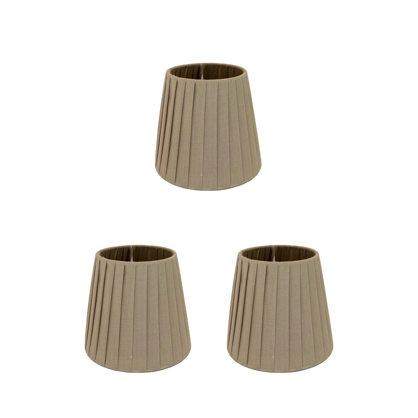 Lampenschirme 15cm für Lampadakrio, 3/6er Set Lampenschirm Stoff Lampenschirm E14