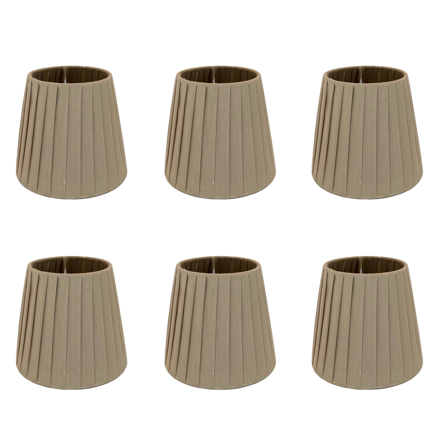Lampenschirme 15cm für Lampadakrio, 3/6er Set Lampenschirm Stoff Lampenschirm E14